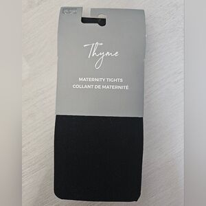 Thyme maternity black tights